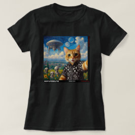 Cat UFO Selfie: Gift från kattens nummer 09 T Shirt