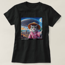 Cat UFO Selfie: Gift från kattens nummer 11 T Shirt