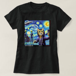 Cat UFO Selfie: Gift från Kitten #06 T Shirt