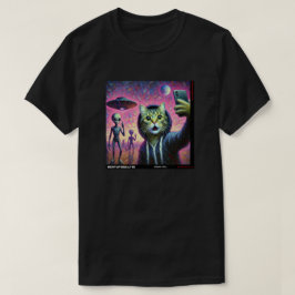 Cat UFO Selfie: Gift från Kitten #08 T Shirt