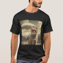 Cat UFO Selfie: Invasion / Herren Tshirt #1