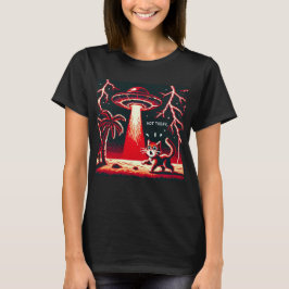 Cat UFO Selfie: Red Planet (inte i dag) T Shirt