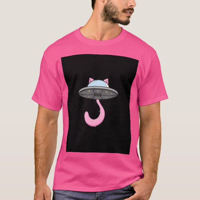 Cat Ufo T Shirt (Framsida)