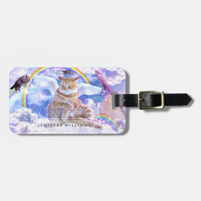 Cat Unicorn - Caticorn Bagagebricka (Horisontell Framsida)