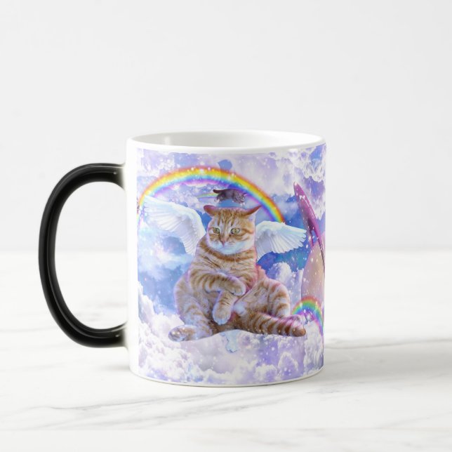 Cat Unicorn - Caticorn Magisk Mugg (Vänster)