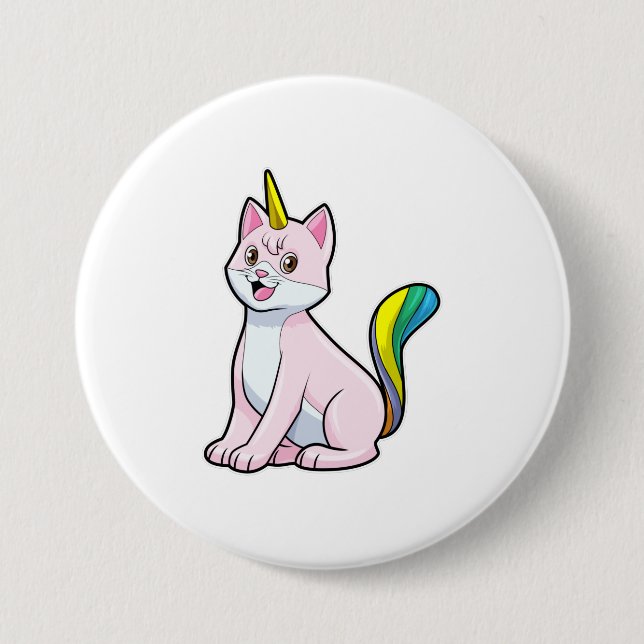 Cat Unicorn Knapp (Framsida)