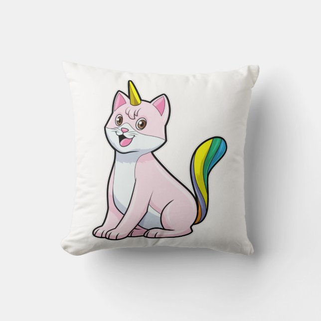 Cat Unicorn Kudde (Framsida)