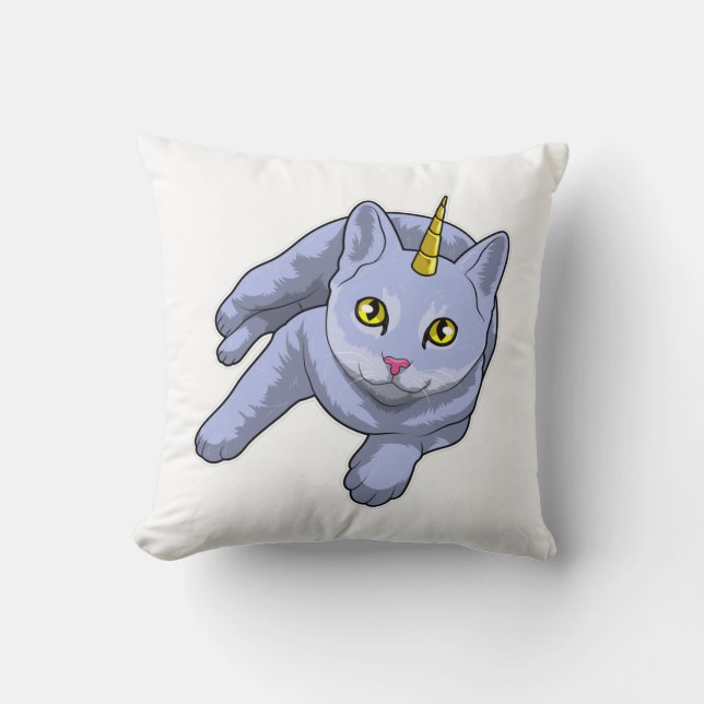 Cat Unicorn Kudde (Framsida)