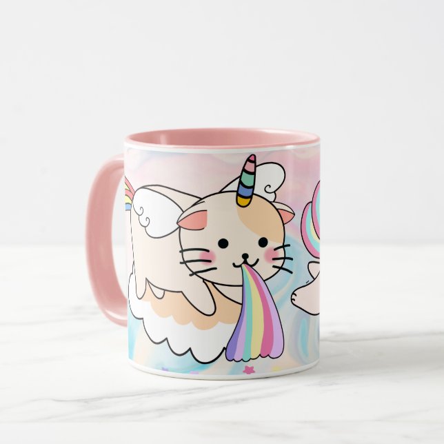 Cat Unicorn Mugg (Framsida vänster)