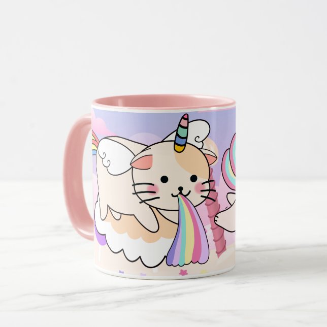 Cat Unicorn Mugg (Framsida vänster)