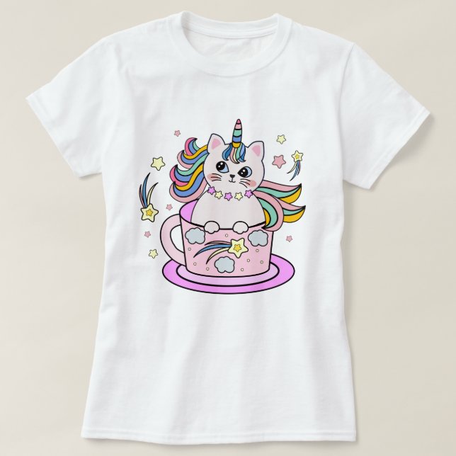 Cat Unicorn T-Shirt (Design framsida)