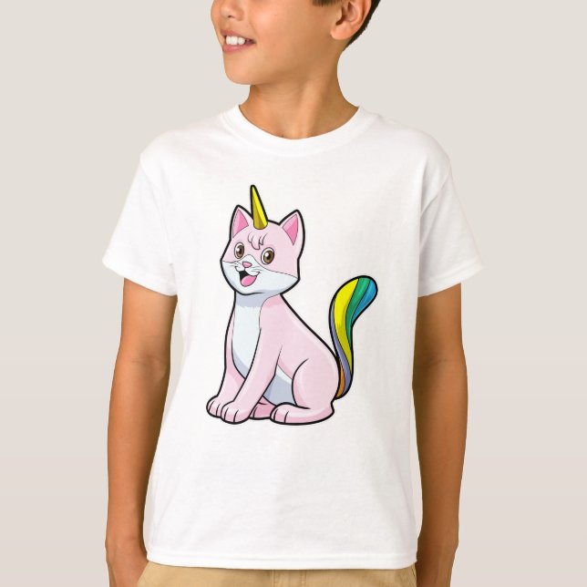 Cat Unicorn T Shirt (Framsida)