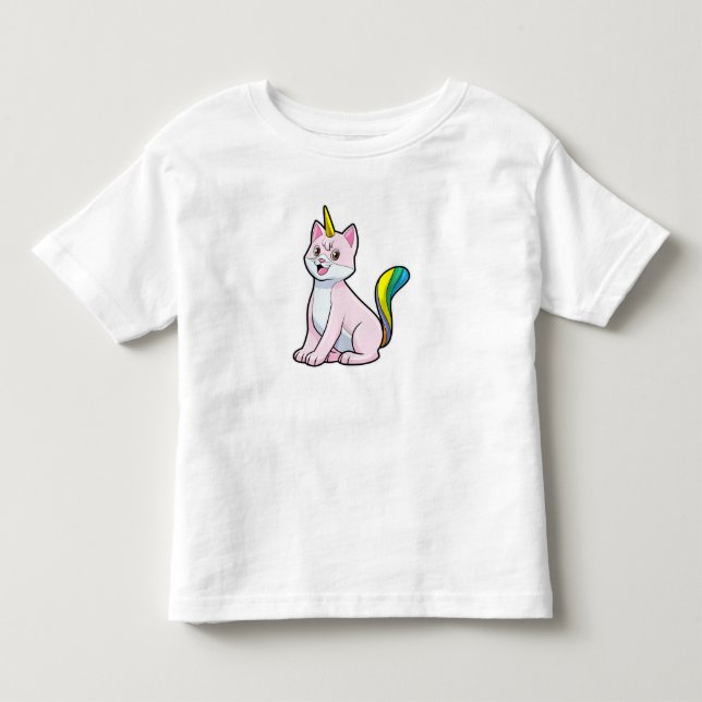 Cat Unicorn T Shirt (Framsida)