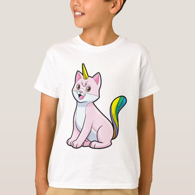 Cat Unicorn T Shirt (Framsida)