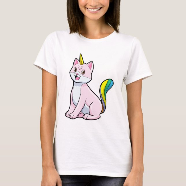 Cat Unicorn T Shirt (Framsida)