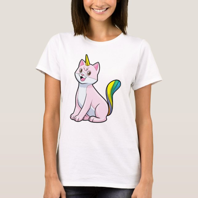 Cat Unicorn T Shirt (Framsida)
