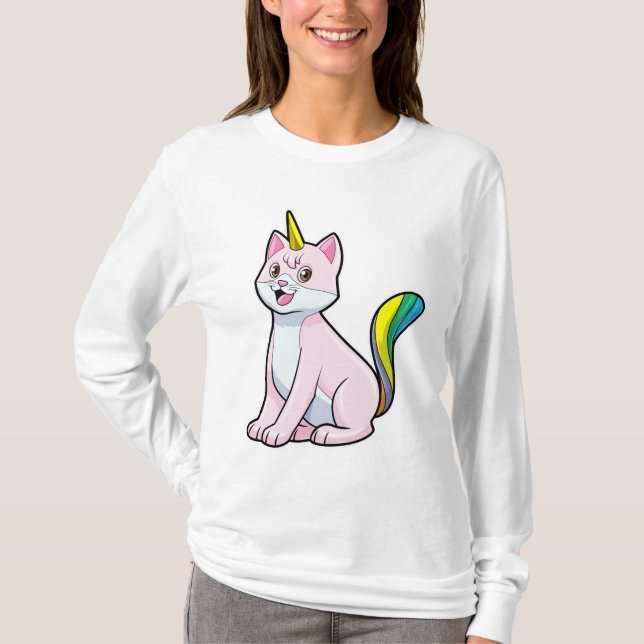 Cat Unicorn T Shirt (Framsida)