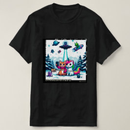 Cat & Unicorn UFO Selfie: Big Meeting #1 T Shirt