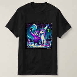 Cat & Unicorn UFO Selfie: Big Meeting #5 T Shirt