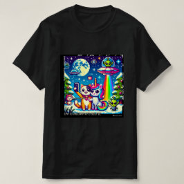 Cat & Unicorn UFO Selfie: Big Meeting #6 T Shirt