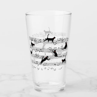 Cat-uppspelningsmusik, Cat Music, Black Cat Gift Glaskopp