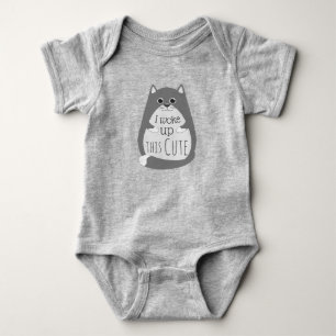 Cat vaknade upp den här Cute Funny Slogan T Shirt