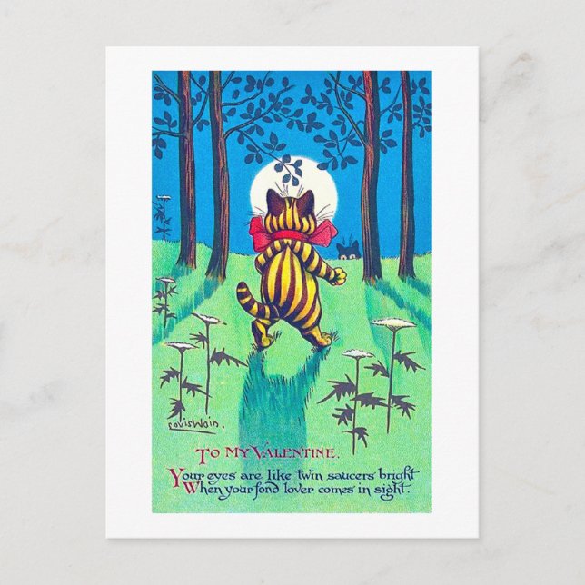 Cat Valentine, Louis Wain Vykort (Framsida)