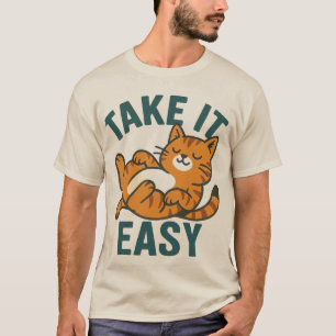 Cat Vibes Ta det lugnt T Shirt
