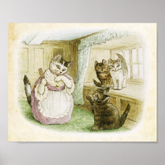 Cat Vintage affisch