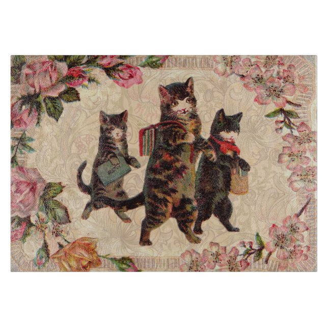 Cat Vintage Söt Antique Kittens (Framsidan)