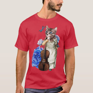 Cat Violinist T Shirt