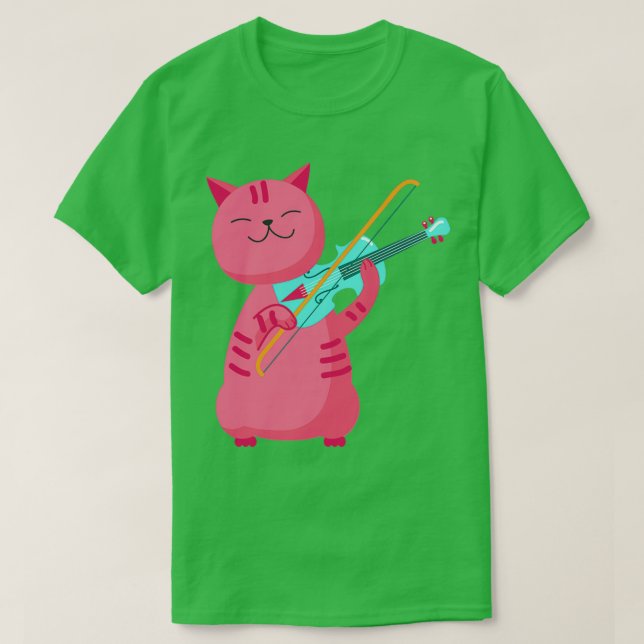 Cat violinists t shirt (Design framsida)