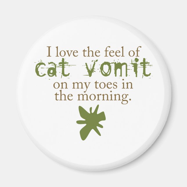 Cat Vomit Magnet (Framsidan)