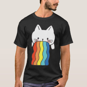 Cat Vomit Rainbow Cat Vomit färglös T Shirt