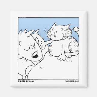 Cat Wake Up-samtal Magnet