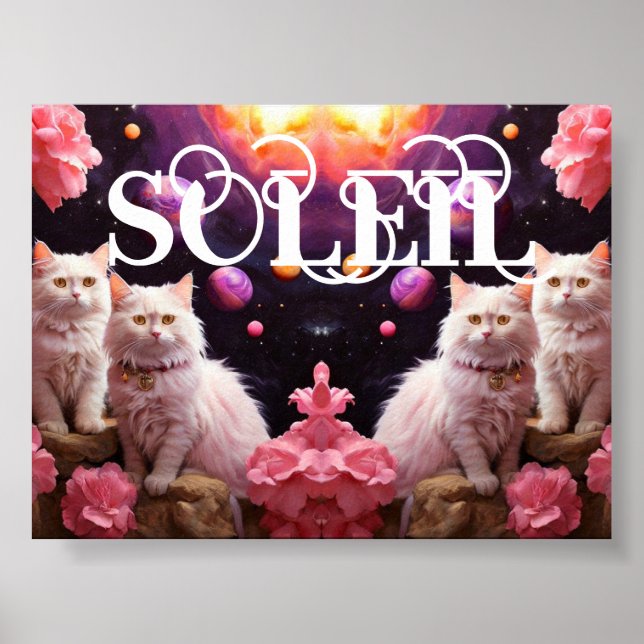 Cat Wall Art for Cat Lovers Poster (Framsidan)