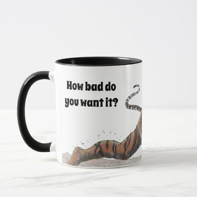 Cat Warrior spelar upp Beach Volleyball-kaffe Mugg (Vänster)