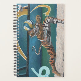 Cat Warrior spelar volleyball Fantasy Art Planner