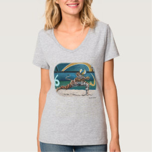 Cat Warrior spelar volleyball Fantasy Art Shirt T