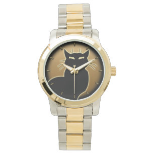 Cat Watch Black Cat Wrist Cat Lover Jewerly Armbandsur