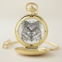 Cat Watch med Abalone Metallic 3d Jewelry look