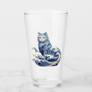 Cat Wave av Kanagawa Glaskopp