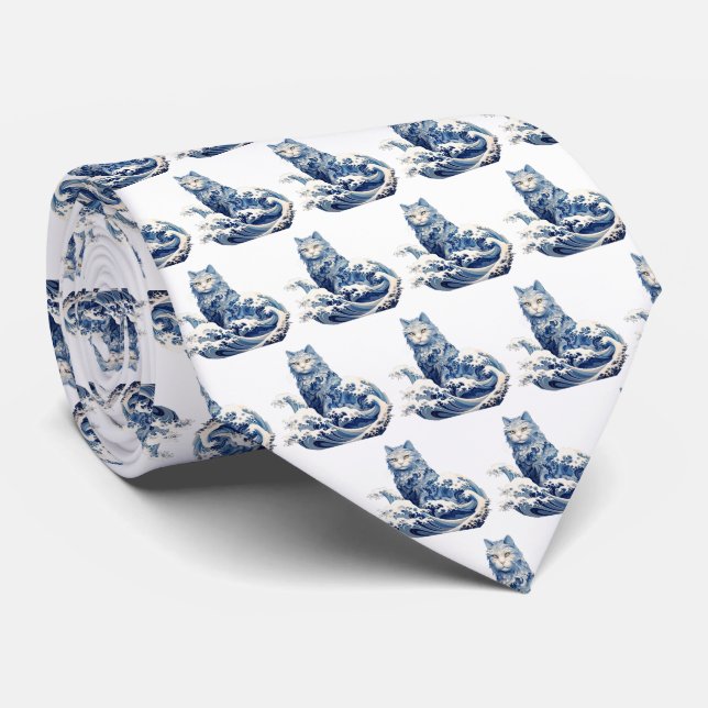 Cat Wave av Kanagawa Slips (Rullad)