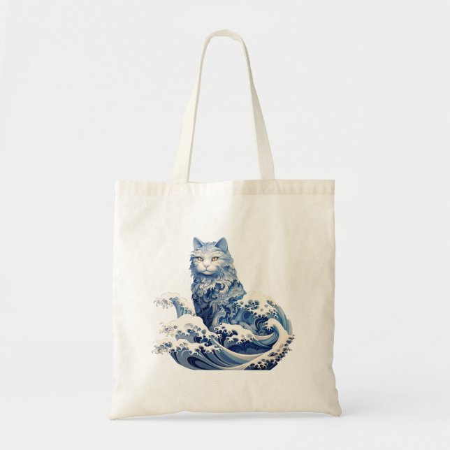 Cat Wave av Kanagawa Tygkasse (Framsidan)