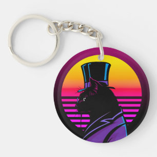 Cat Wearing a Tuxedo and a Hat Artwork
