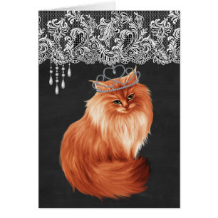 Cat Wearing Krona OBS Kort