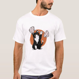 Cat Weightlifter T Shirt