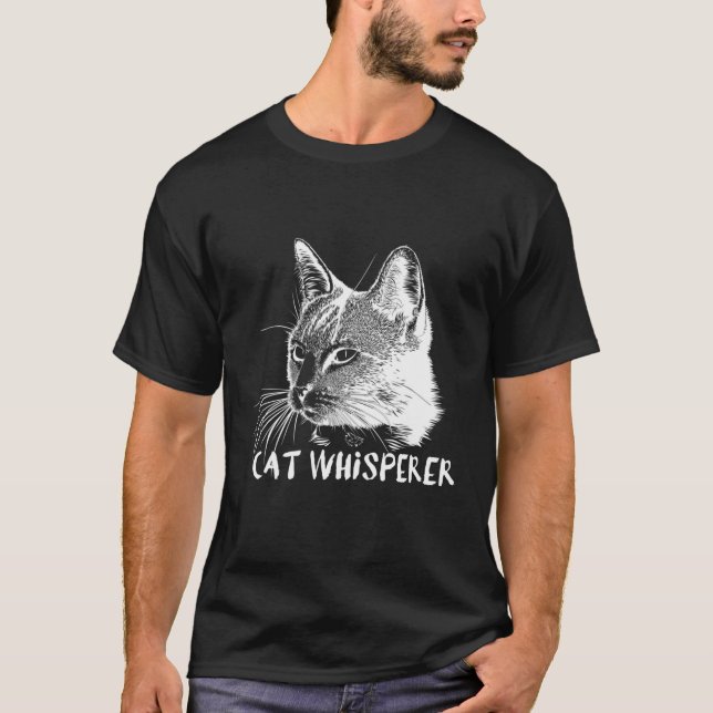 Cat Whisperer Cat Person Cat Lover Gift T Shirt (Framsida)