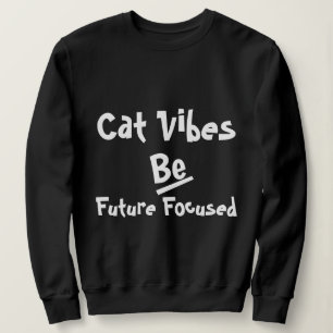 Cat Winter Fall Retro Funny Personlig Black T Shirt