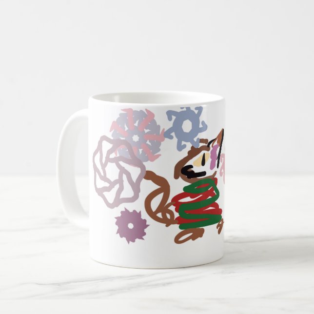 Cat winter  kaffemugg (Framsida vänster)